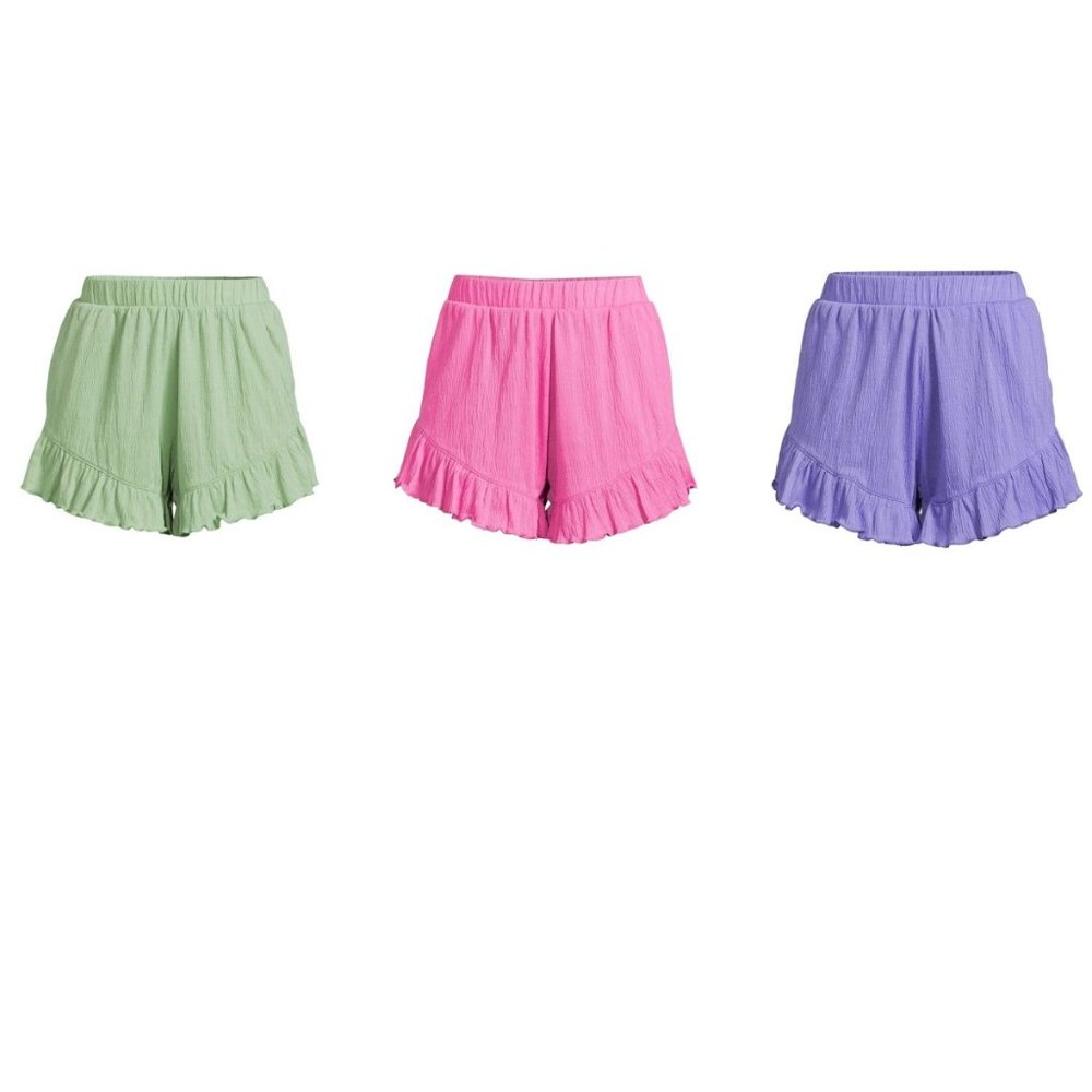 Secret Treasures Women's Knit Gauze Shorts - 3 pairs
